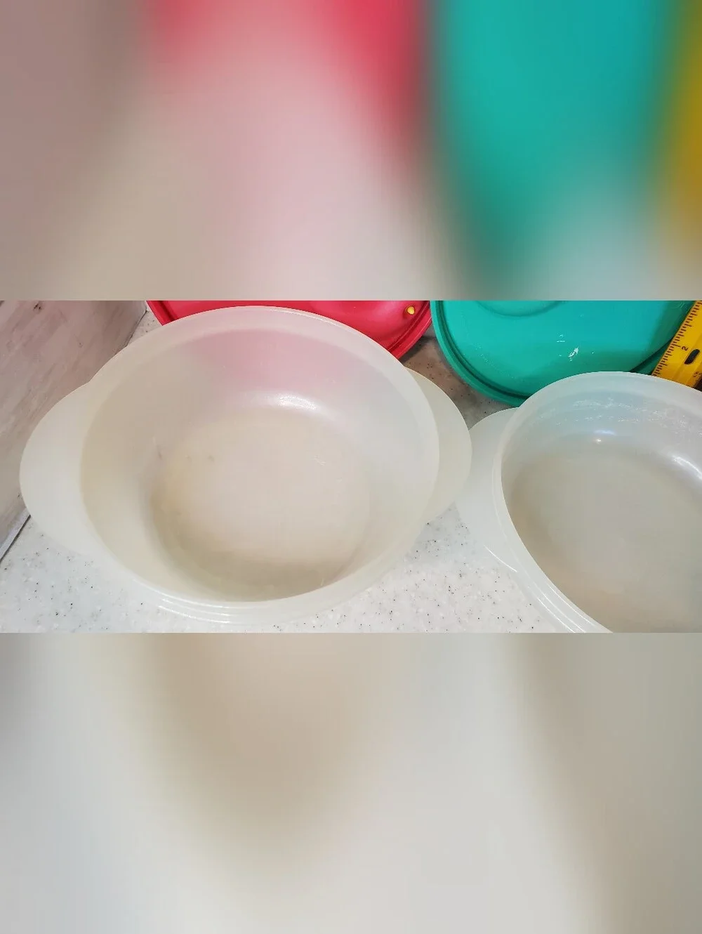 Tupperware CrystalWave Microwave Bowls 2.5 Cup & 1.75 Cup Set Vented Lids 3 Pc